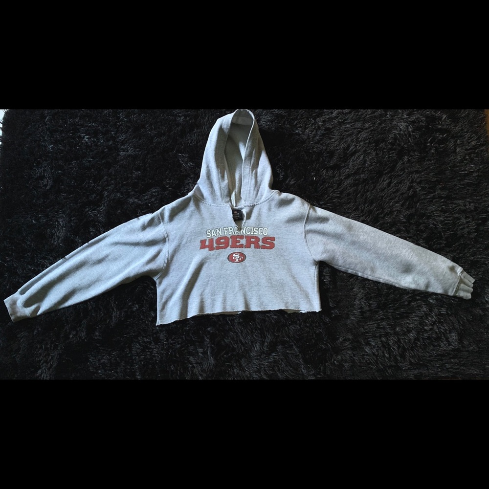 Cropped 49ers Reebok hoodie